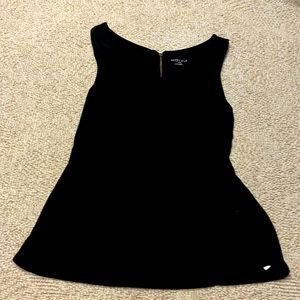 womens small black tank top